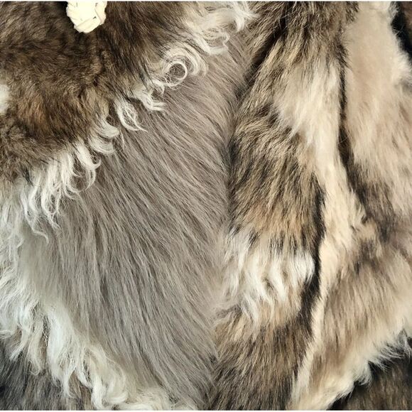 Ralph Lauren Collection ~ Fall 15 Geometric Multi Patchwork Lamb Shearling Vest - Picture 10 of 17